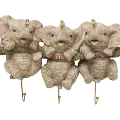 Kleinmöbel & Sonstiges-KARE Design Wandhaken Three Mini Elephants