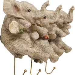Kleinmöbel & Sonstiges-KARE Design Wandhaken Three Mini Elephants