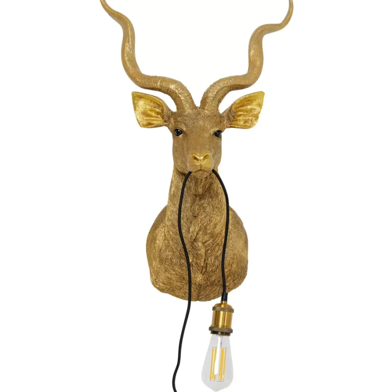 Wandleuchten-KARE Design Wandleuchte Animal Goat Gold 45X74Cm