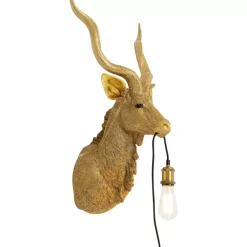 Wandleuchten-KARE Design Wandleuchte Animal Goat Gold 45X74Cm