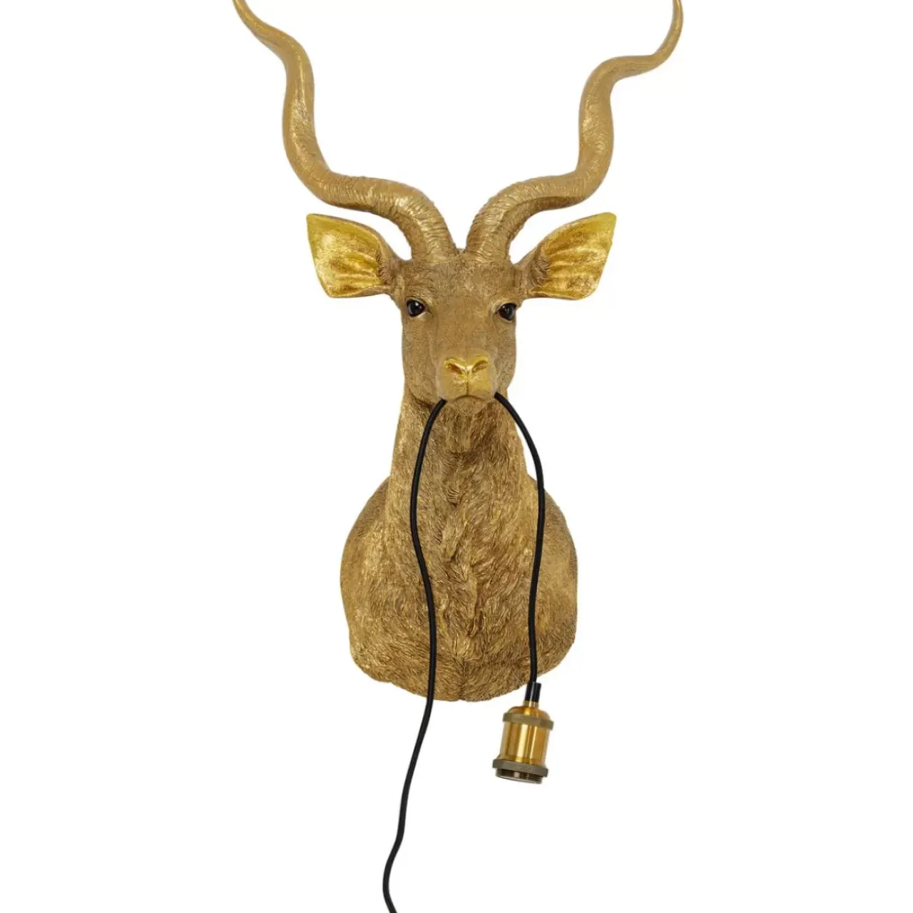 Wandleuchten-KARE Design Wandleuchte Animal Goat Gold 45X74Cm