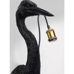 Wandleuchten-KARE Design Wandleuchte Animal Heron Schwarz 26X62Cm
