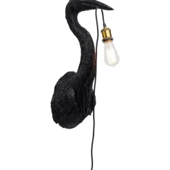Wandleuchten-KARE Design Wandleuchte Animal Heron Schwarz 26X62Cm