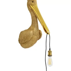 Wandleuchten-KARE Design Wandleuchte Animal Spoonbill Gold 29X62Cm