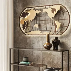 Wandleuchten-KARE Design Wandleuchte Earth Grid