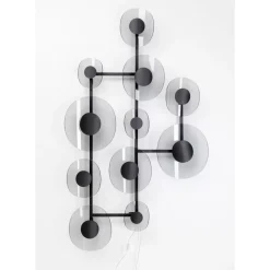 Wandleuchten-KARE Design Wandleuchte Mariposa Schwarz Smoke 116X198Cm