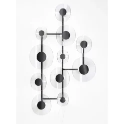 Wandleuchten-KARE Design Wandleuchte Mariposa Schwarz Smoke 116X198Cm