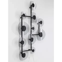 Wandleuchten-KARE Design Wandleuchte Mariposa Schwarz Smoke 116X198Cm