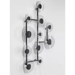 Wandleuchten-KARE Design Wandleuchte Mariposa Schwarz Smoke 116X198Cm