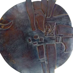 Bilder-KARE Design Wandobjekt Kala Antique Anthrazit O45Cm