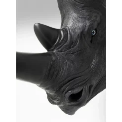 Bilder-KARE Design Wandobjekt Rhino Head Antique Schwarz