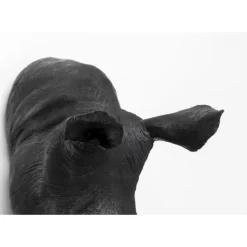 Bilder-KARE Design Wandobjekt Rhino Head Antique Schwarz