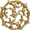Bilder-KARE Design Wandobjekt School Of Koi Gold O102Cm