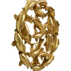 Bilder-KARE Design Wandobjekt School Of Koi Gold O102Cm