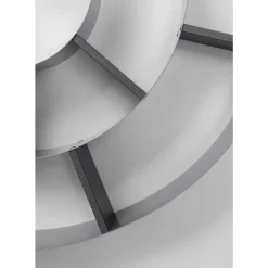 Regale-KARE Design Wandregal Snail Silver Grau
