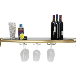 Regale-KARE Design Wandregal Treviso Gold 120X10Cm