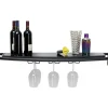 Regale-KARE Design Wandregal Treviso Schwarz 120X10Cm