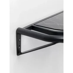 Regale-KARE Design Wandregal Treviso Schwarz 120X10Cm