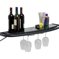 Regale-KARE Design Wandregal Treviso Schwarz 120X10Cm