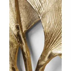Bilder-KARE Design Wandschmuck Ginkgo Gold Gros