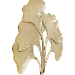 Bilder-KARE Design Wandschmuck Ginkgo Gold Gros