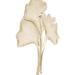 Bilder-KARE Design Wandschmuck Ginkgo Gold Klein