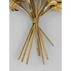 Bilder-KARE Design Wandschmuck Leaf Bouquet Gold