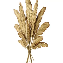 Bilder-KARE Design Wandschmuck Leaf Bouquet Gold
