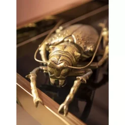 Bilder-KARE Design Wandschmuck Longicorn Beetle Gold