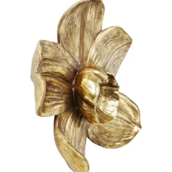 Bilder-KARE Design Wandschmuck Orchid Gold 44Cm