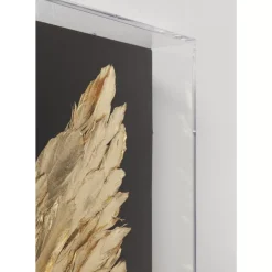 Bilder-KARE Design Wandschmuck Wings Gold Black 120X120Cm