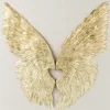 Bilder-KARE Design Wandschmuck Wings Gold-Weis 120X120Cm