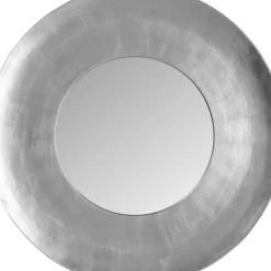 Spiegel-KARE Design Wandspiegel Planet Silber O108Cm