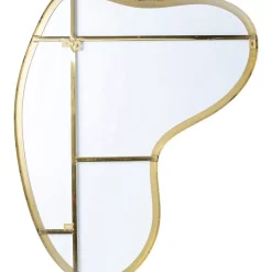 Spiegel-KARE Design Wandspiegel Shape Brass 110X120Cm