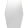 Spiegel-KARE Design Wandspiegel Shape Hexagon Brass 64X94,5Cm