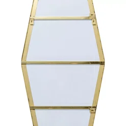 Spiegel-KARE Design Wandspiegel Shape Hexagon Brass 64X94,5Cm