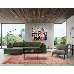 Spiegel-KARE Design Wandspiegel Stanford Frame Matt Schwarz O90Cm
