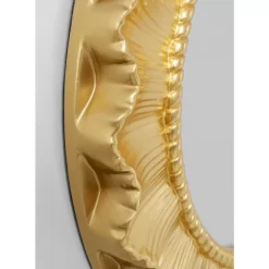 Spiegel-KARE Design Wandspiegel Sun Ray Gold O84Cm