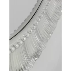 Spiegel-KARE Design Wandspiegel Sun Ray Silber O84Cm