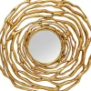 Spiegel-KARE Design Wandspiegel Twiggy Gold O121Cm