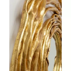 Spiegel-KARE Design Wandspiegel Twiggy Gold O121Cm