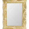 Spiegel-KARE Design Wandspiegel Wavy Brass 94X124Cm