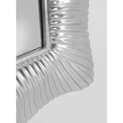Spiegel-KARE Design Wandspiegel Wavy Silber 94X124Cm