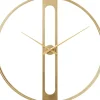 Uhren-KARE Design Wanduhr Clip Gold O107Cm