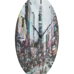 Uhren-KARE Design Wanduhr Glas Times Square O80Cm