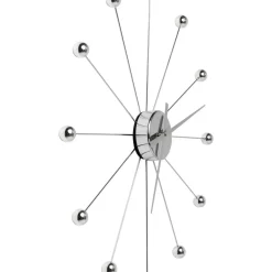 Uhren-KARE Design Wanduhr Like Umbrella Balls Chrome