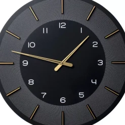 Uhren-KARE Design Wanduhr Lio Schwarz O60