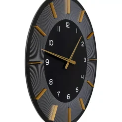 Uhren-KARE Design Wanduhr Lio Schwarz O60