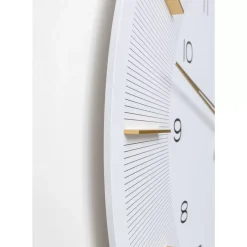 Uhren-KARE Design Wanduhr Lio Weis O60