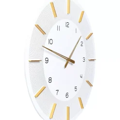 Uhren-KARE Design Wanduhr Lio Weis O60